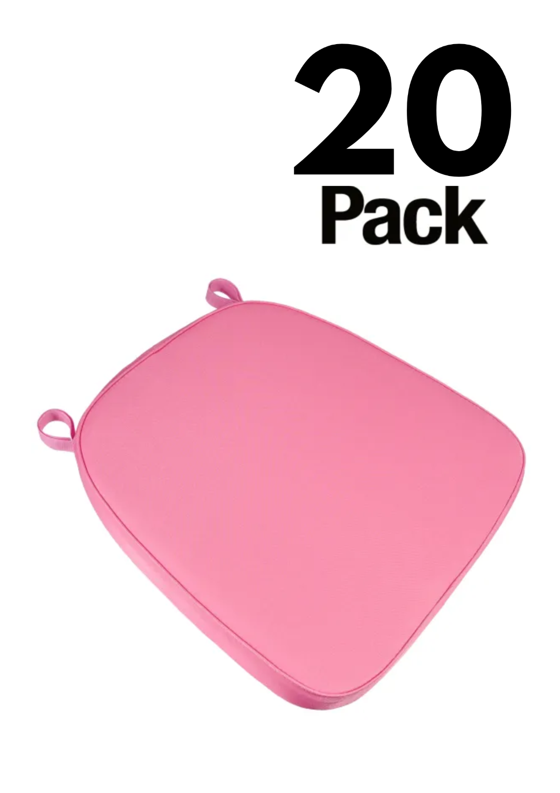 20 Pack 2" Thick Chiavari Chair Pad, Seat Cushion with Hook and Loop Straps - Picture 35 of 62