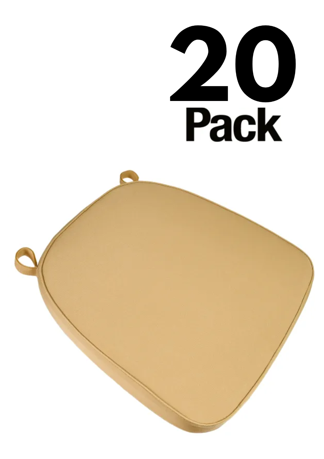 20 Pack 2" Thick Chiavari Chair Pad, Seat Cushion with Hook and Loop Straps - Picture 41 of 62