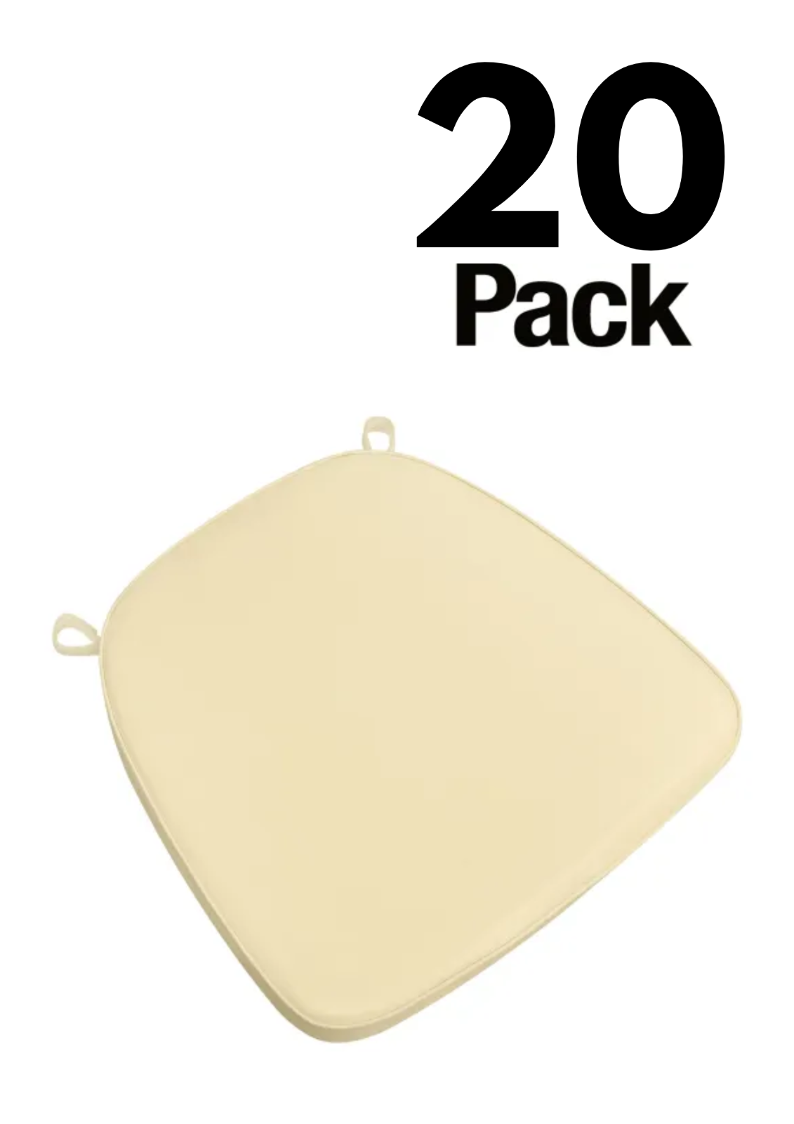 20 Pack 2" Thick Chiavari Chair Pad, Seat Cushion with Hook and Loop Straps - Picture 44 of 62