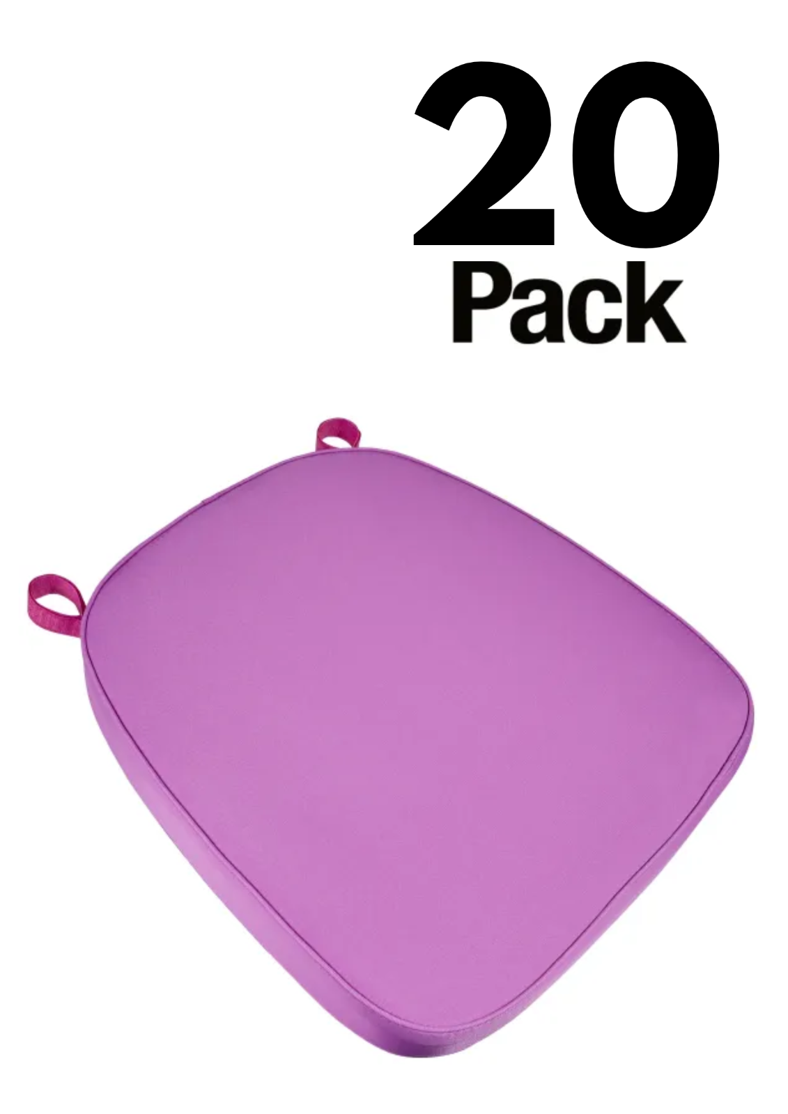 20 Pack 2" Thick Chiavari Chair Pad, Seat Cushion with Hook and Loop Straps - Picture 49 of 62