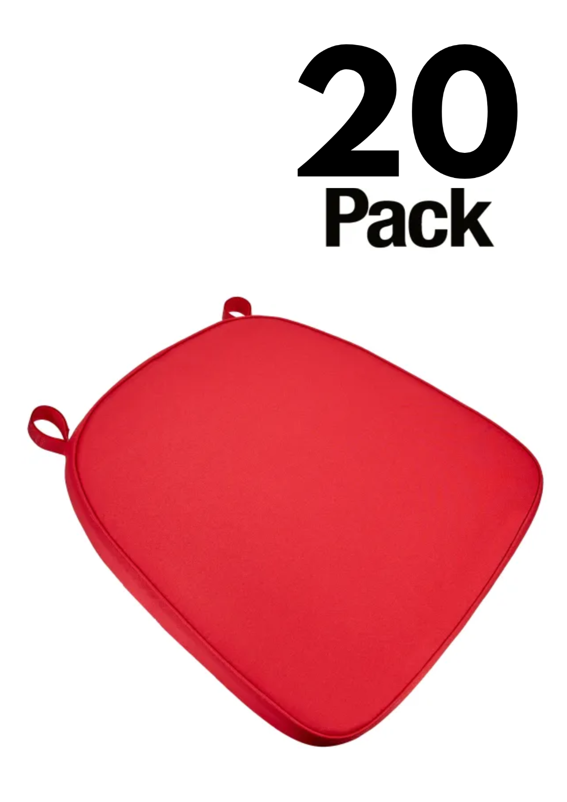 20 Pack 2" Thick Chiavari Chair Pad, Seat Cushion with Hook and Loop Straps - Picture 53 of 62