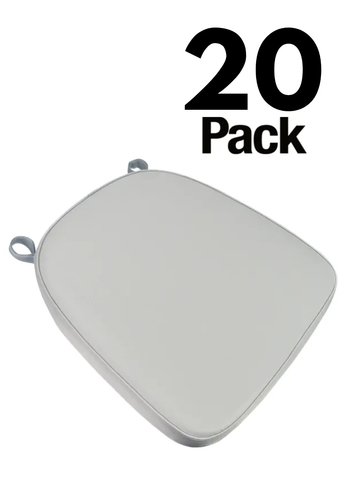 20 Pack 2" Thick Chiavari Chair Pad, Seat Cushion with Hook and Loop Straps - Picture 56 of 62