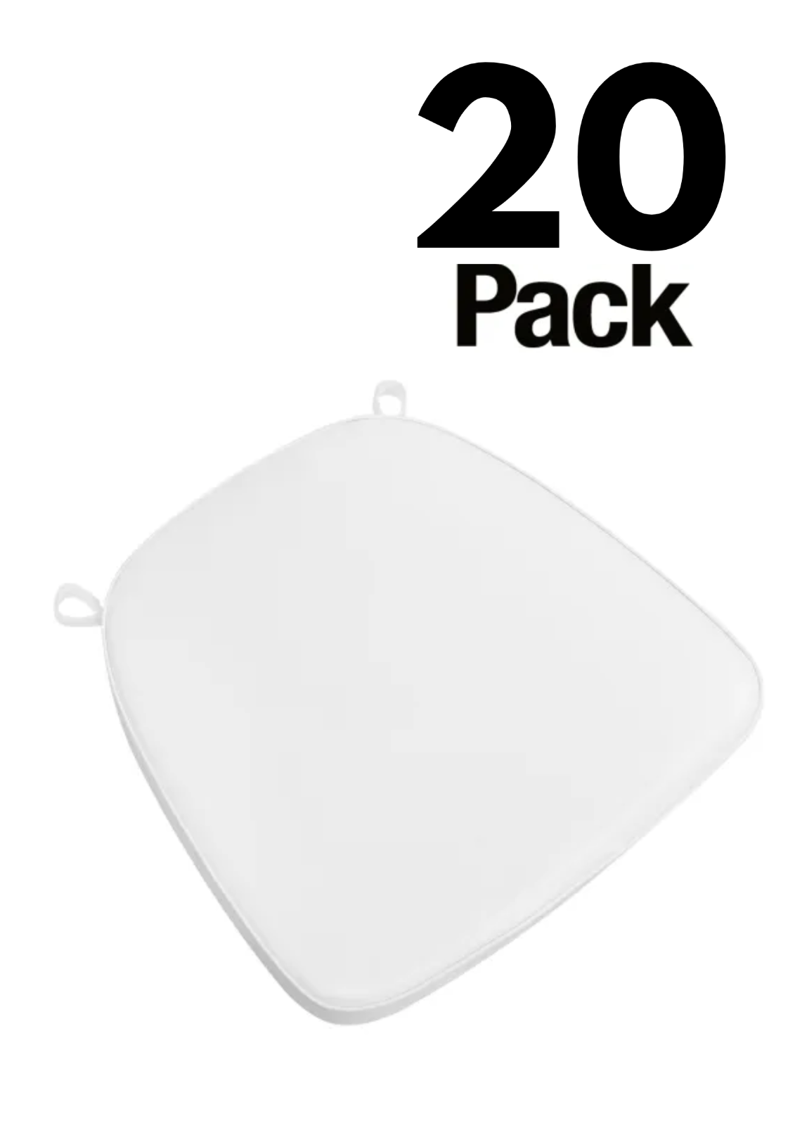 20 Pack 2" Thick Chiavari Chair Pad, Seat Cushion with Hook and Loop Straps - Picture 59 of 62