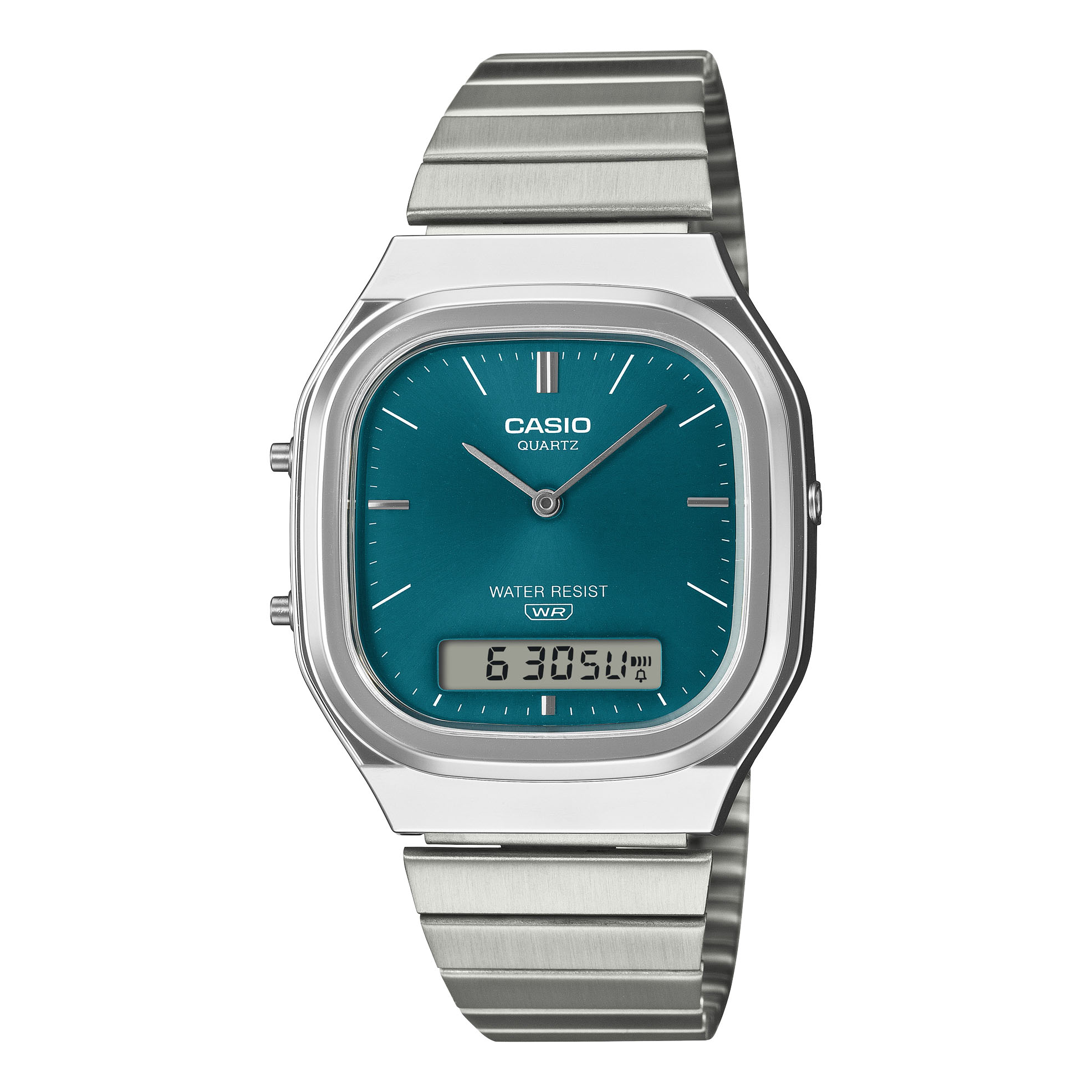 Casio AQ-240E-3AEF Vintage Dual-Display (35.8mm) Turquoise Watch - Image 3