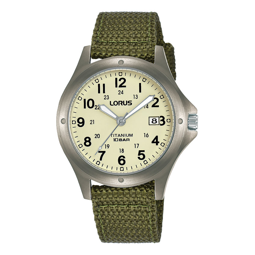 SEIKO LORUS RG877CX9 セイコー ローラス ミリタリー 腕時計 Lorus Gents Military Titanium Watch RG877CX9 (formally RXD425L8