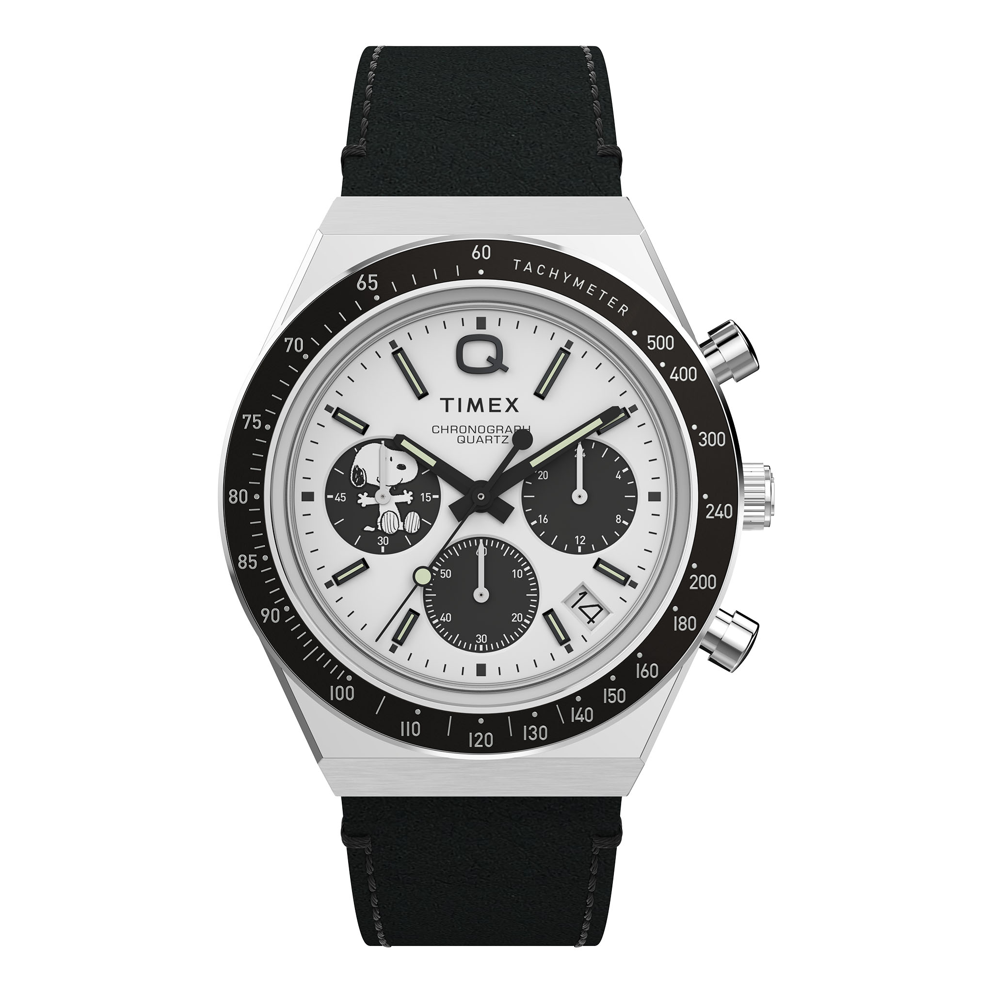 tayaku　Mサイズ　白黒 Q Timex Chronograph x Peanuts Snoopy 40mm Watch TW2W68900 | eBay