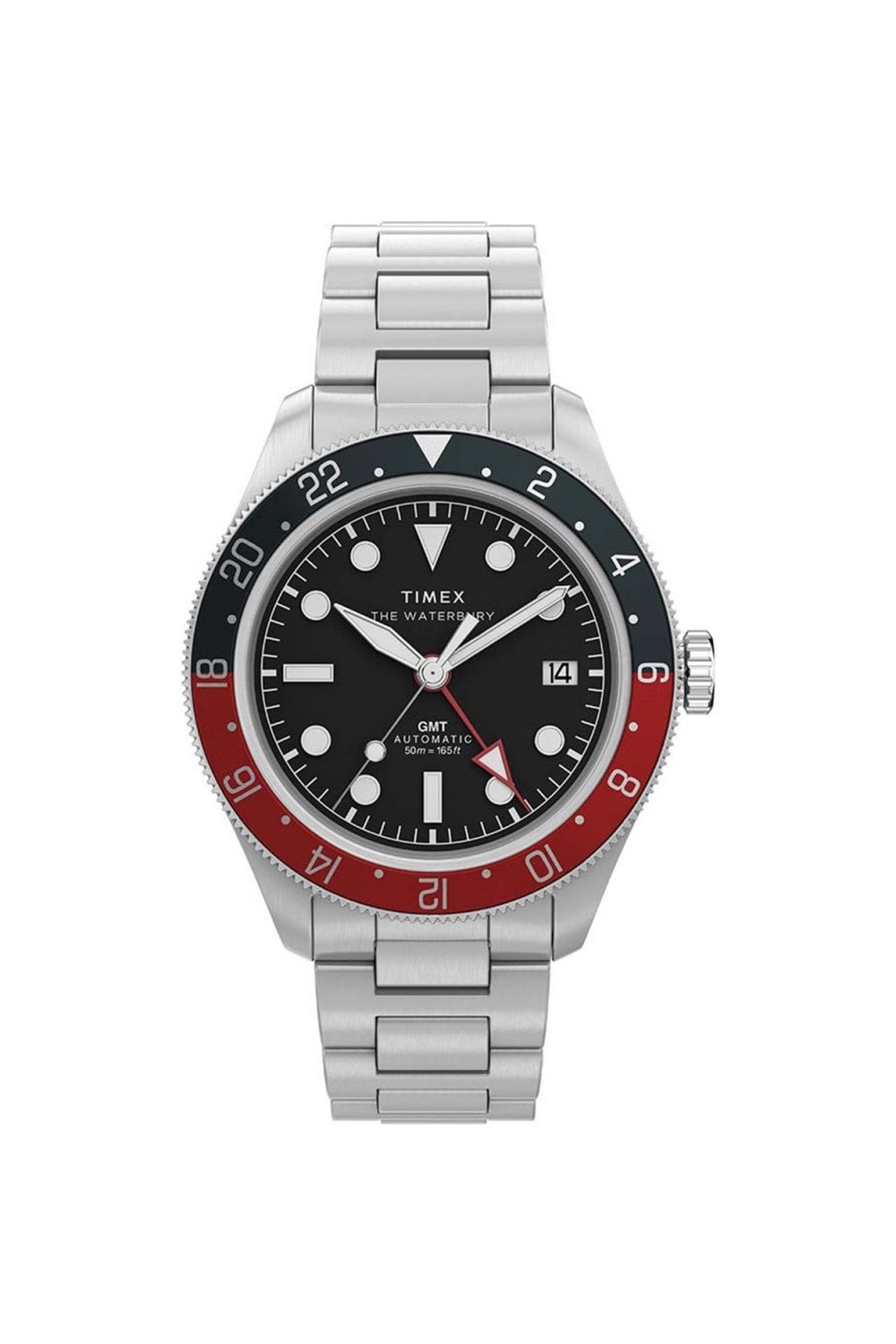 Timex Waterbury Heritage Automatic GMT 42mm Stainless Steel Watch