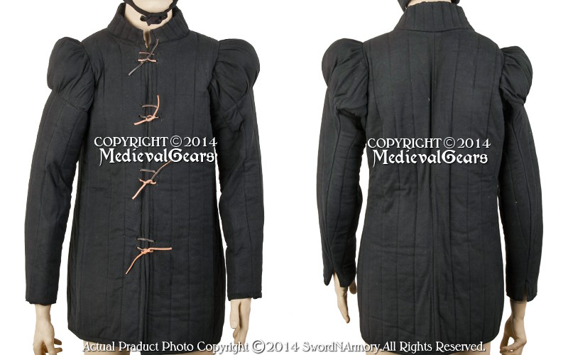 Gambeson Type7 Medieval Padded Overcoat SCA WMA LARP Arming Jacket - Picture 14 of 19
