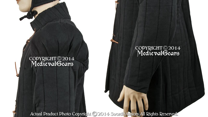 Gambeson Type7 Medieval Padded Overcoat SCA WMA LARP Arming Jacket - Picture 16 of 19
