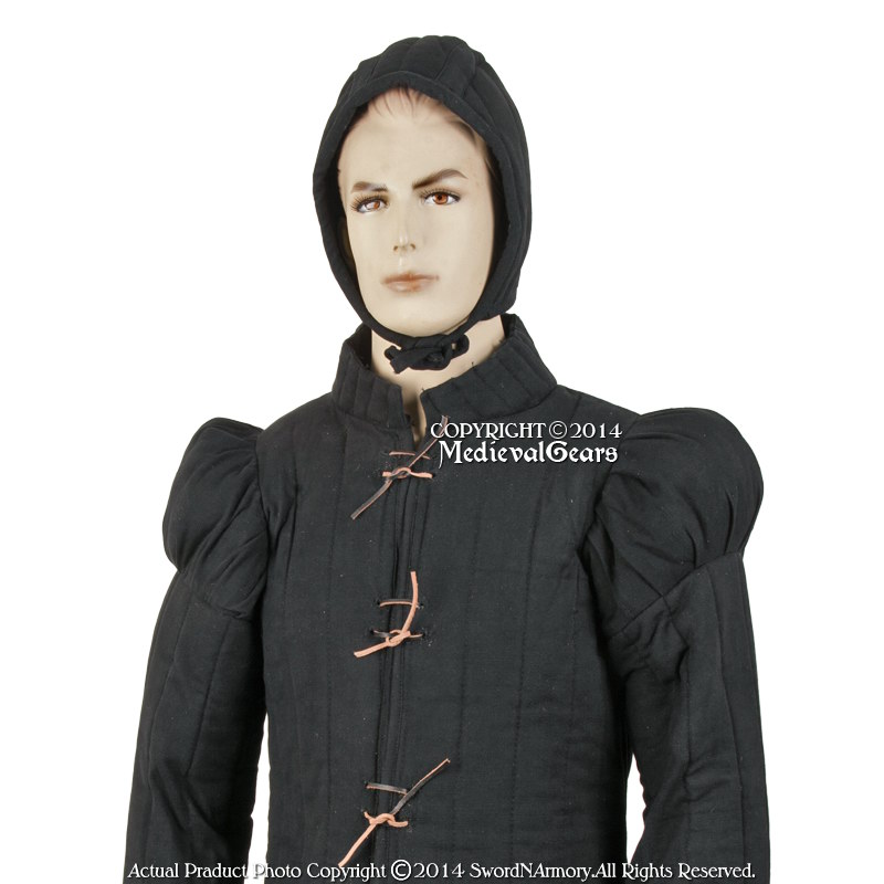 Gambeson Type7 Medieval Padded Overcoat SCA WMA LARP Arming Jacket - Picture 12 of 19