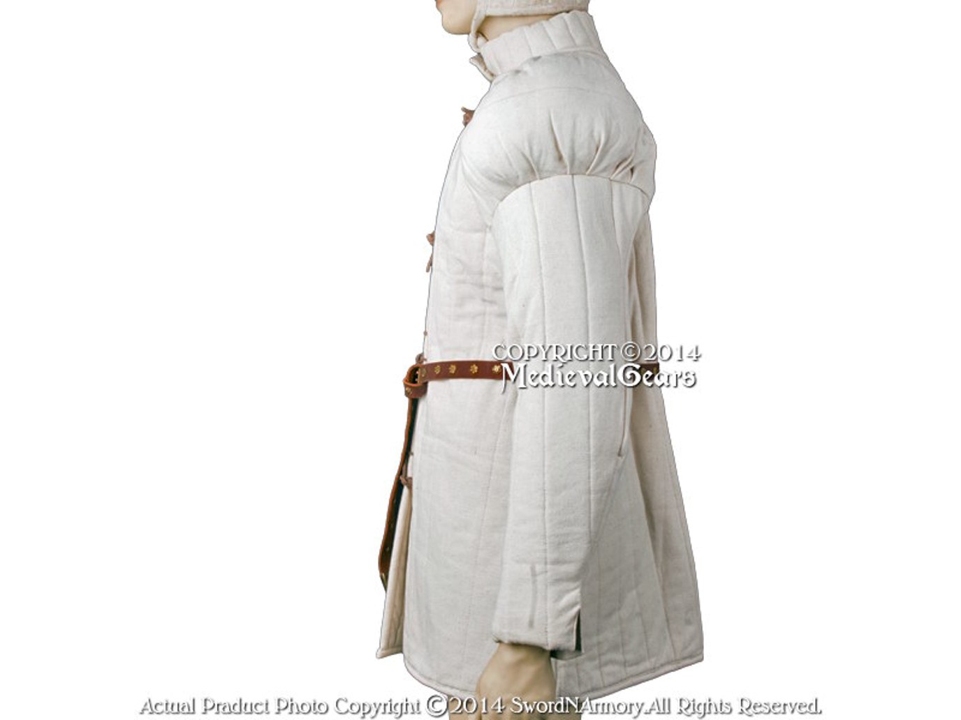 Gambeson Type7 Medieval Padded Overcoat SCA WMA LARP Arming Jacket - Picture 17 of 19
