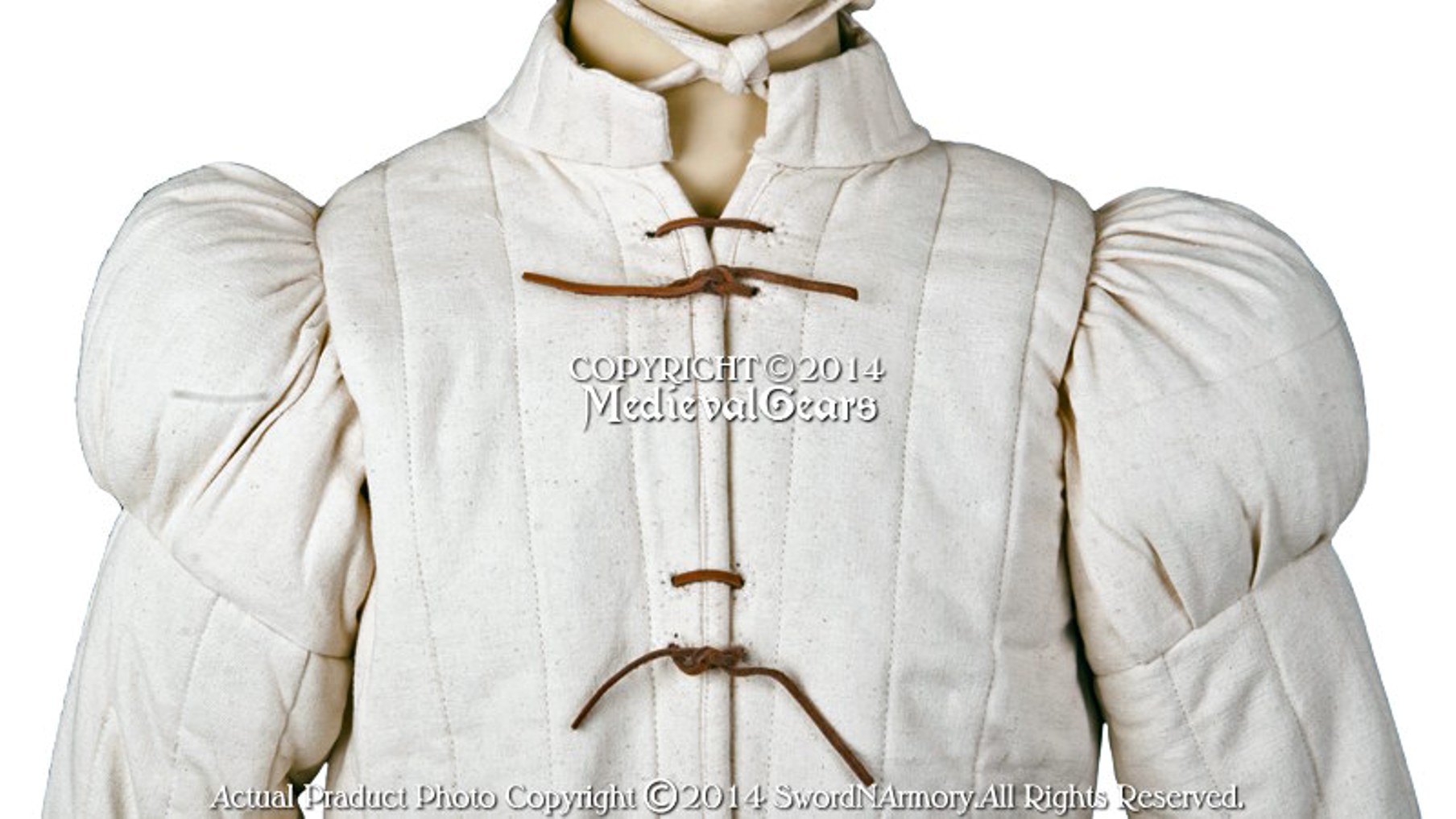 Gambeson Type7 Medieval Padded Overcoat SCA WMA LARP Arming Jacket - Picture 19 of 19