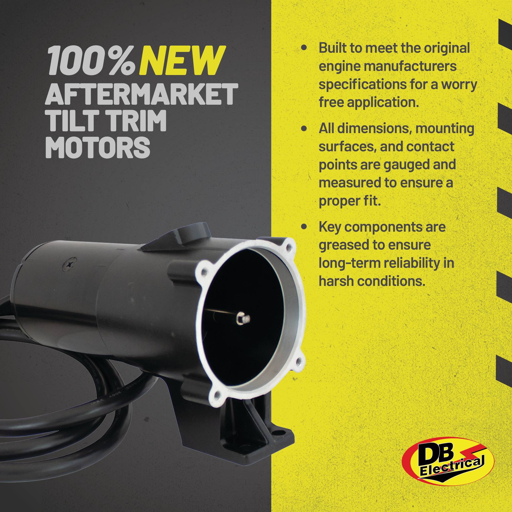 Tilt & Trim Motor For Reservoir 6216 44-9541-1 18-6762