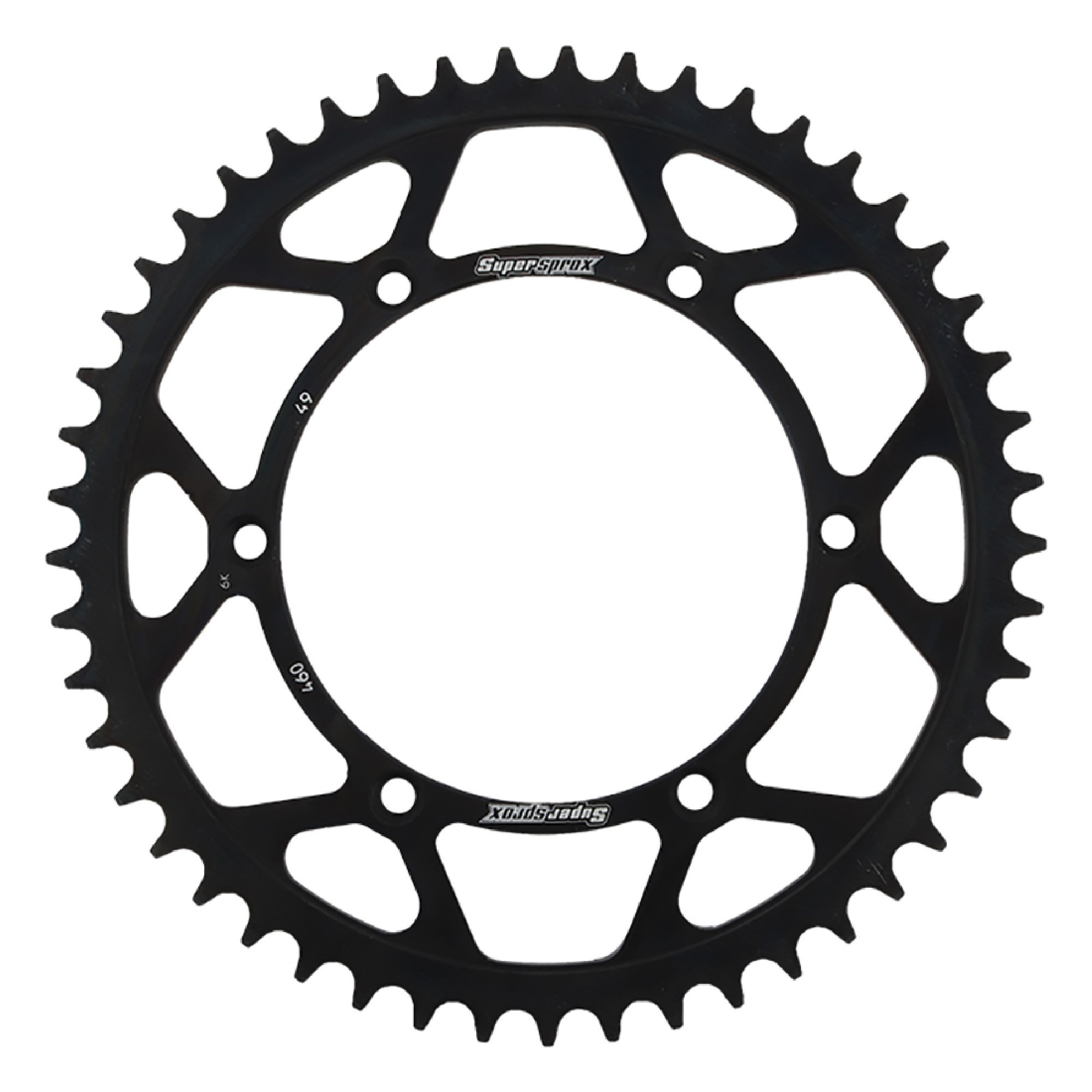New Supersprox Rear Steel Sprocket Black 49T For Kawasaki
