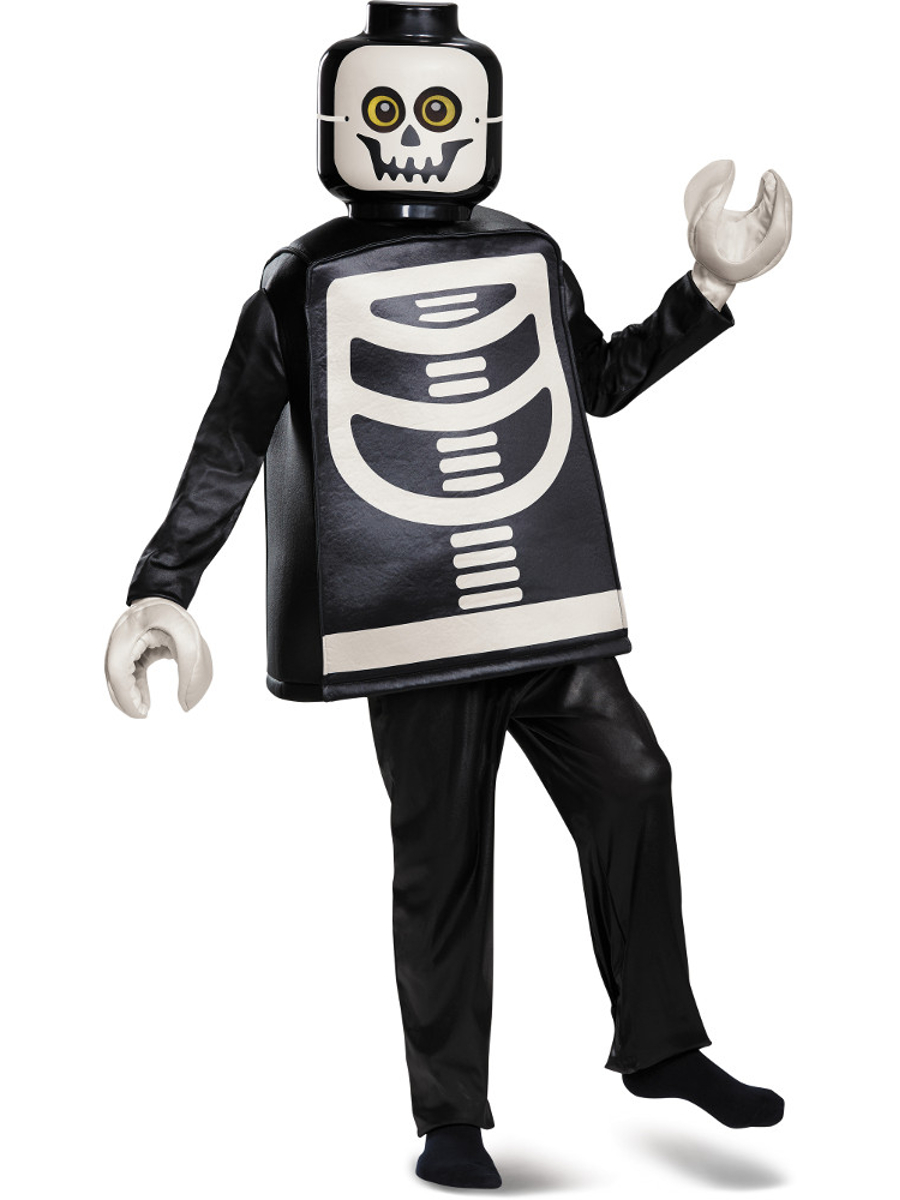 Child's Boys Deluxe Iconic LEGO® Skeleton Minifigure Costume