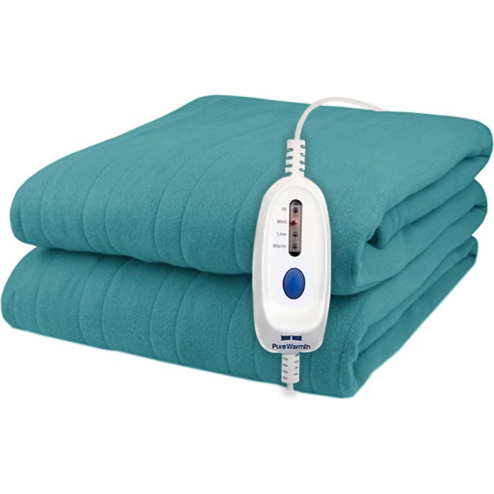 Pure Warmth Polar Fleece Electric Heated Warming Blanket | eBay