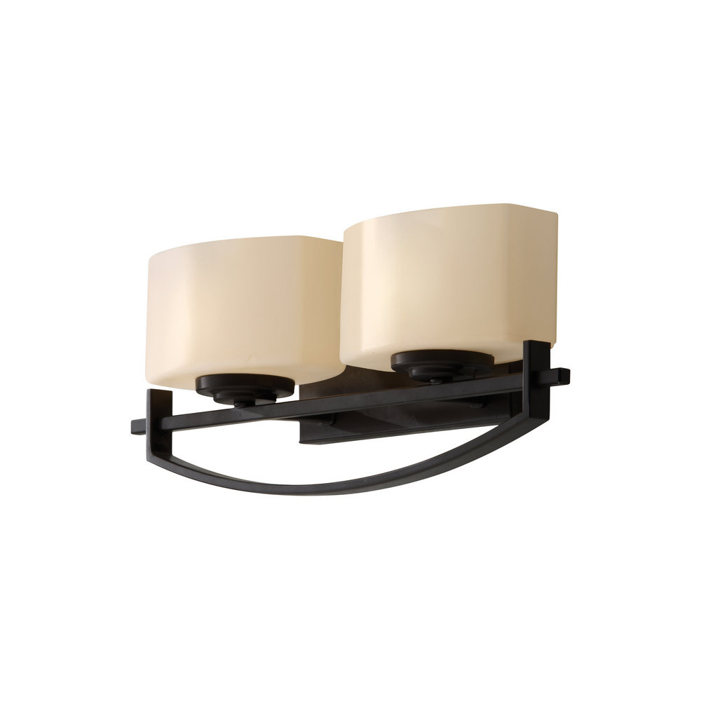 Feiss VS18202-ORB Bleeker Street 2-Light Vanity Fixture Oil Rubbed Bronze Finish eBay