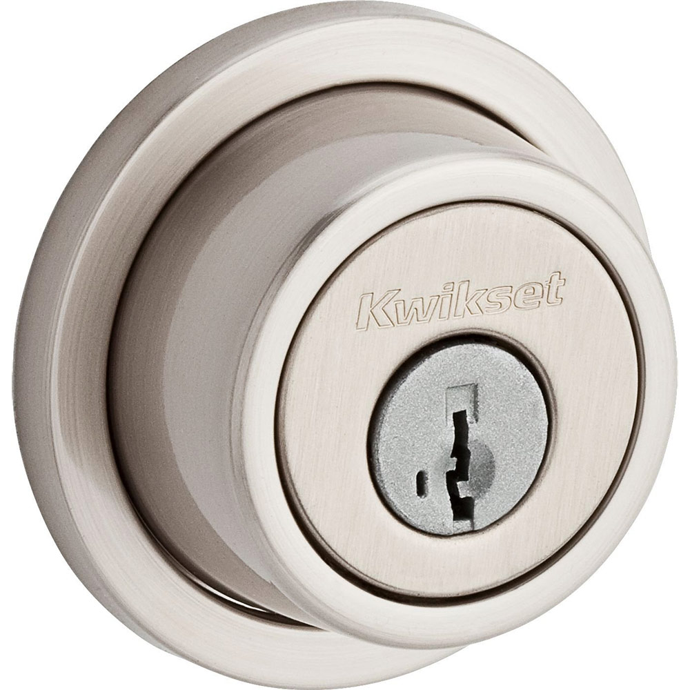 Kwikset 994 Round Double Cylinder Deadbolt SmartKey in Satin Nickel eBay