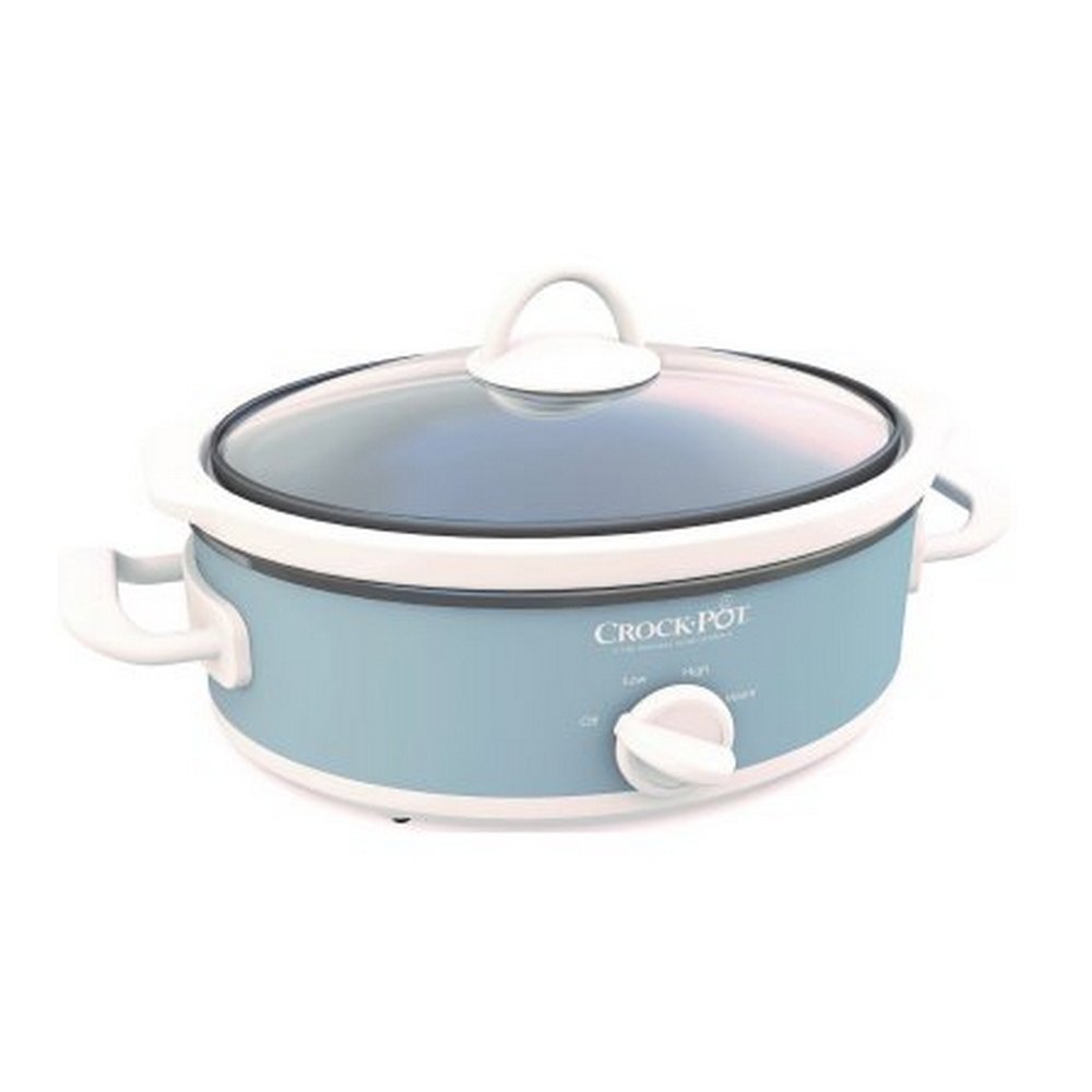 Crock-Pot Casserole Crock Mini Oval Slow Cooker 2.5-Quart Gray