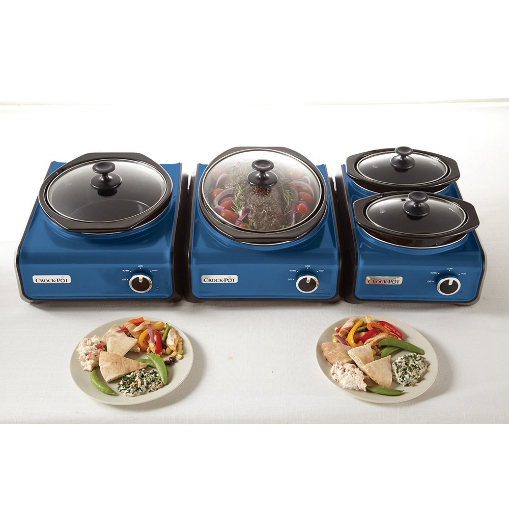 CrockPot SCCPMD3BL Hook Up Oval Connectable Entertaining System, 3.5