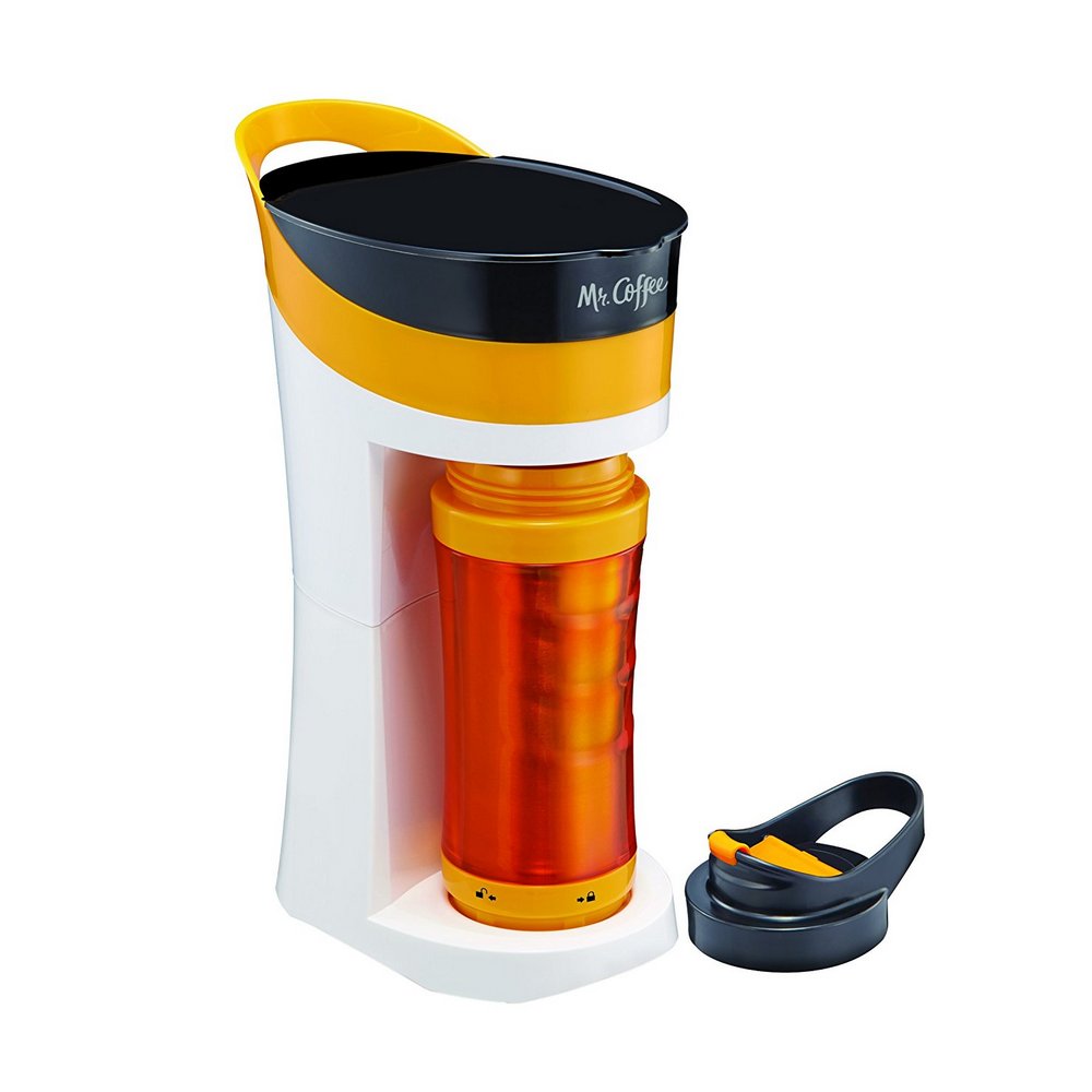 Mr. Coffee BVMC-MLOR 16oz Personal Coffee Maker TO-GO mug Tangerine Orange eBay