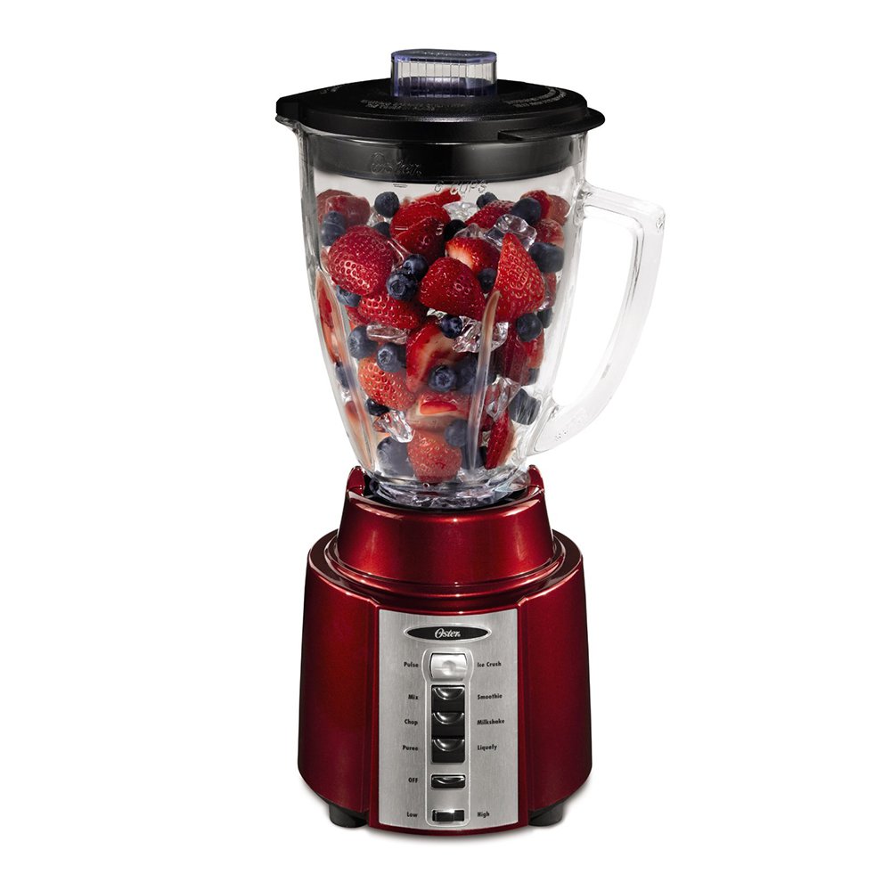 Oster BCCG08-RR0-027 8 Speed 450 Watt All Metal Drive 6 Cup Blender Red