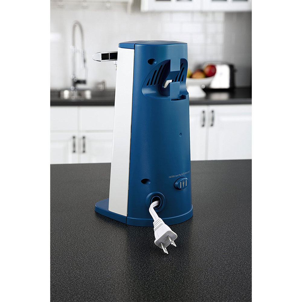 Oster FPSTCN1403 Accentuate Tall Can Opener with Built in Knife Sharpener Blue eBay