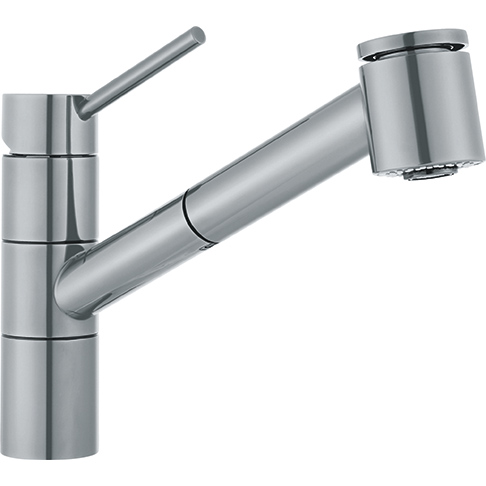 Franke FF-2080 Series Top Lever Pull-Out Sprayer Faucet Satin Nickel