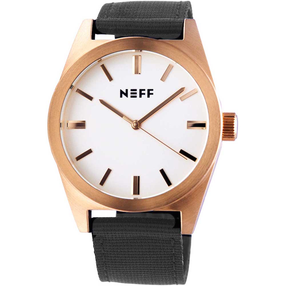 neff nightly watch analog water resistant gold bla