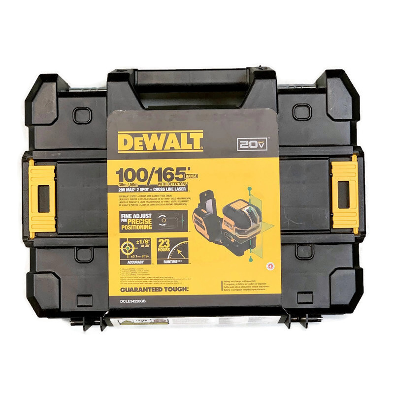 DEWALT 20V/12V 2 Spot Laser DCLE34220GB DEWALT 20V/12V 2 Spot Laser DCLE34220GB