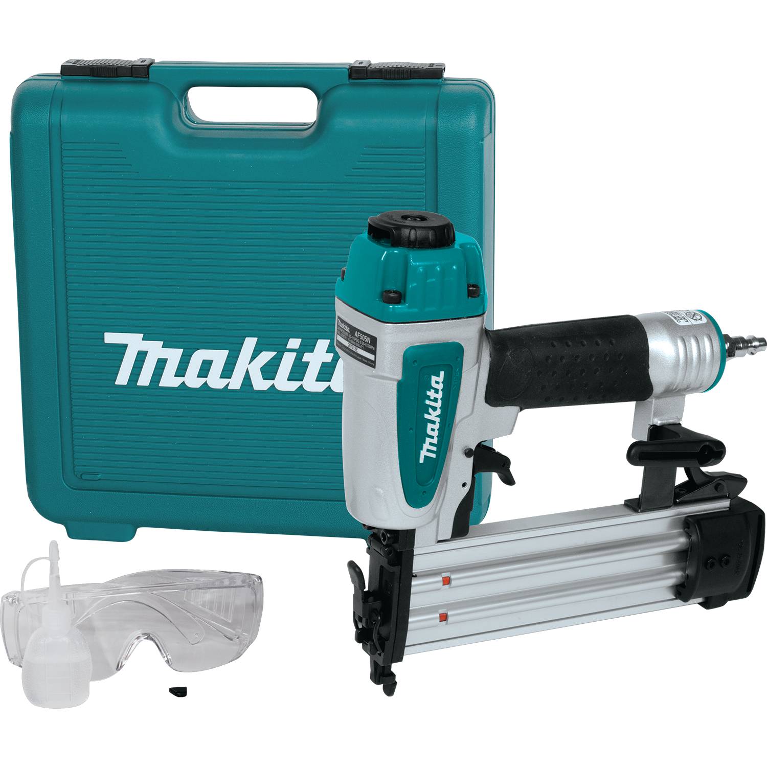 MAKITA AF505N NEW 2" 18 Gauge Pneumatic Air Brad Nailer Nail Gun Kit