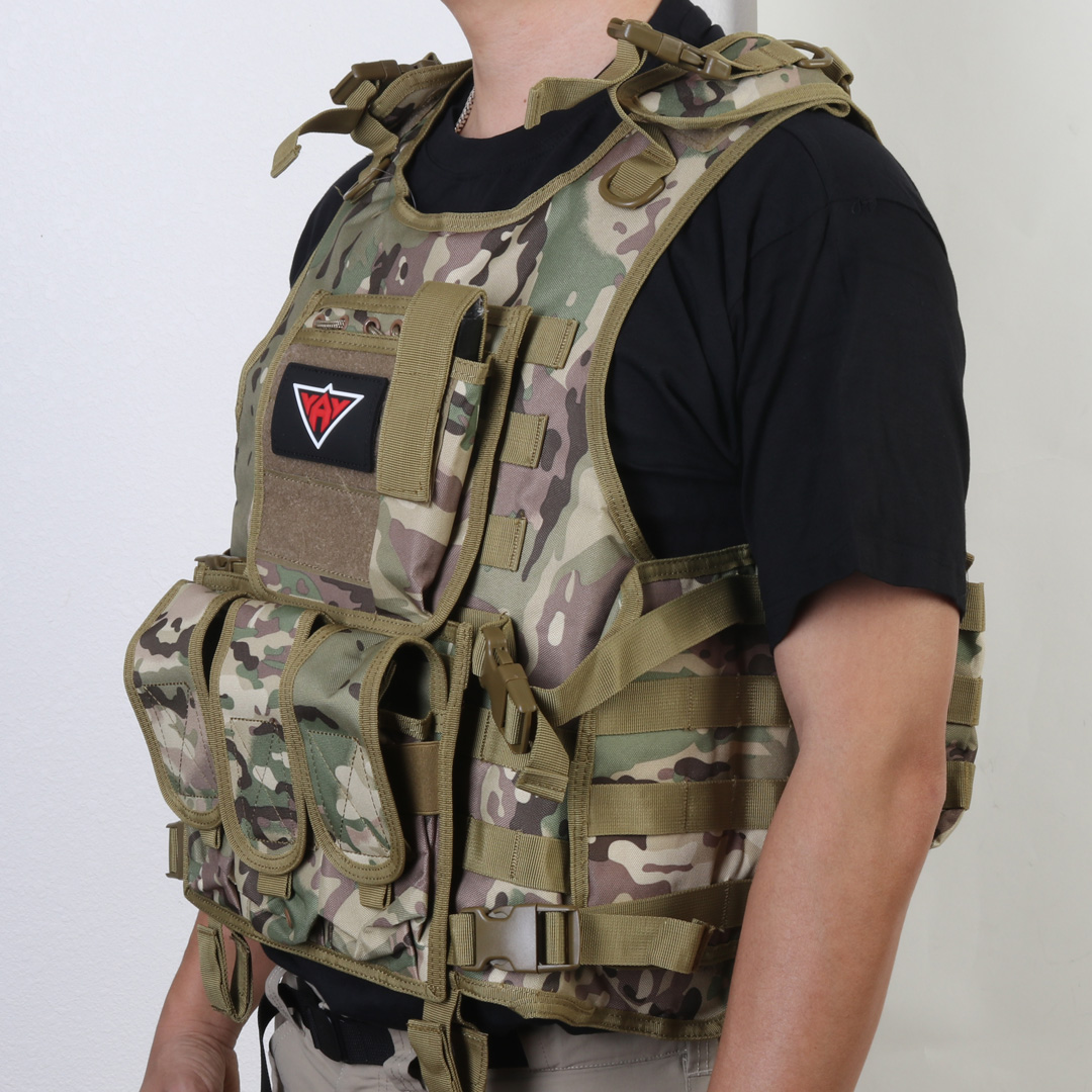 Yakeda Tactical Vest Armor Carrier Combat Airsoft Paintball Jacket with ...