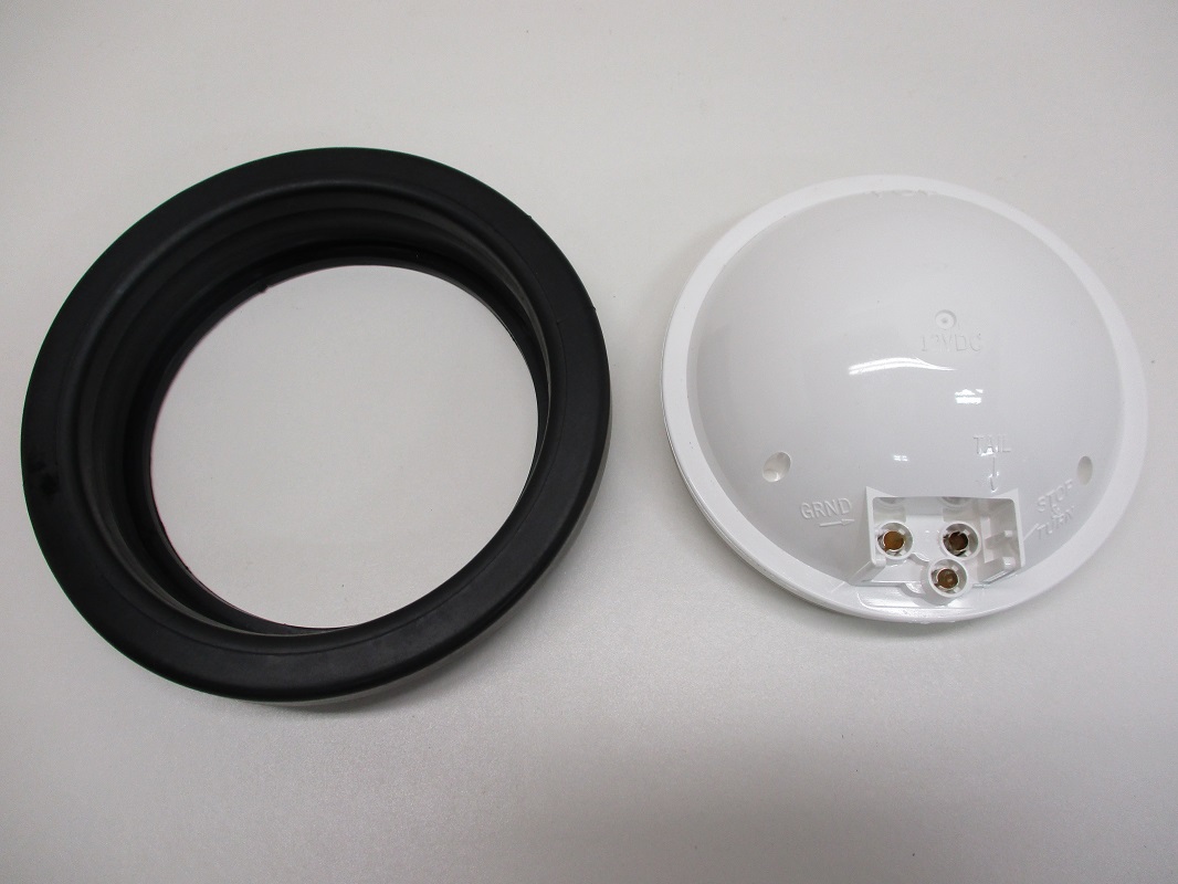 50 Clear White 4 Inch Round Truck Trailer Reverse Back Up Lights Grommets