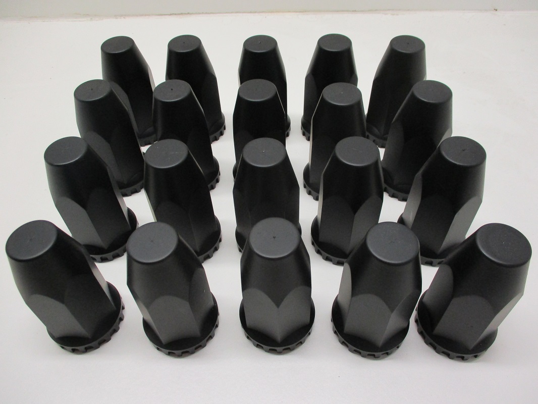 (20) Wheel Lugnut Black Plastic 33mm Thread On Nut Covers Caps / 4" eBay
