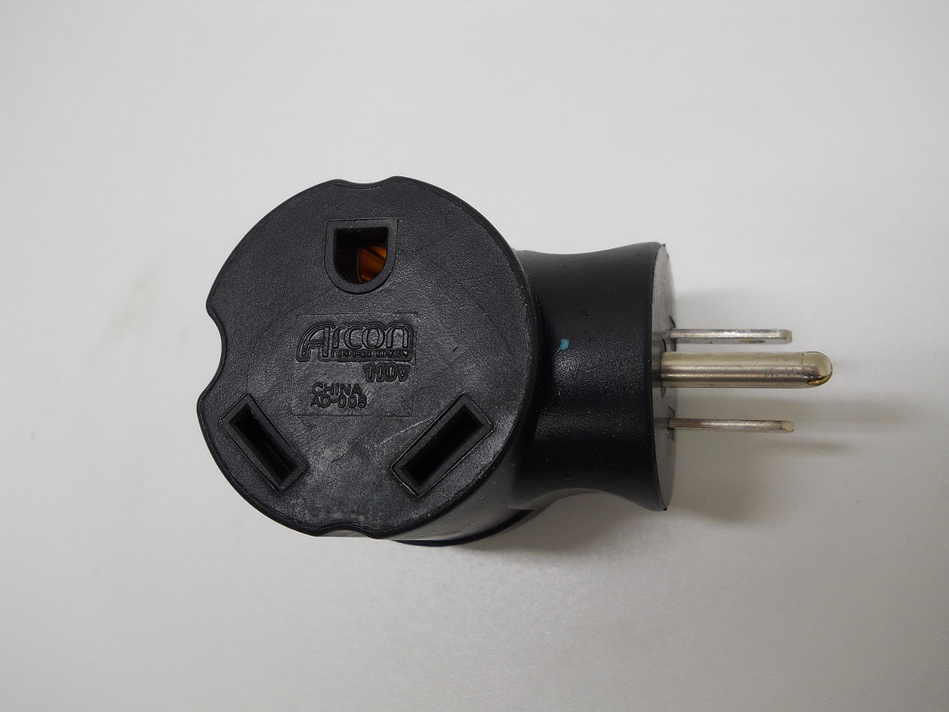 30A Female To 15A Male Adapter / RV Camper Motor Home Trailer Power