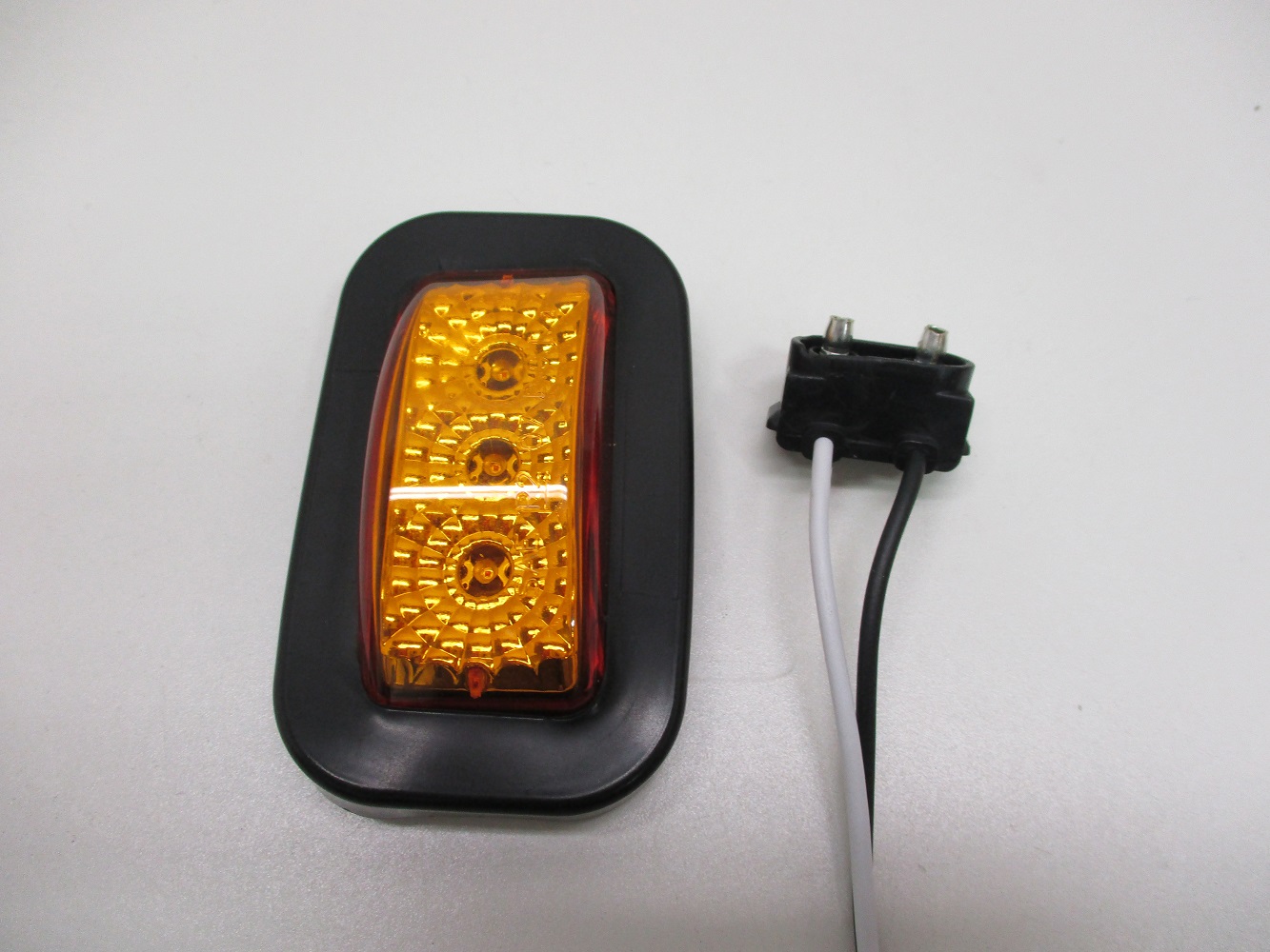 Amber LED 2.5" Truck Trailer RV Clearance Side Marker Light / Grommet