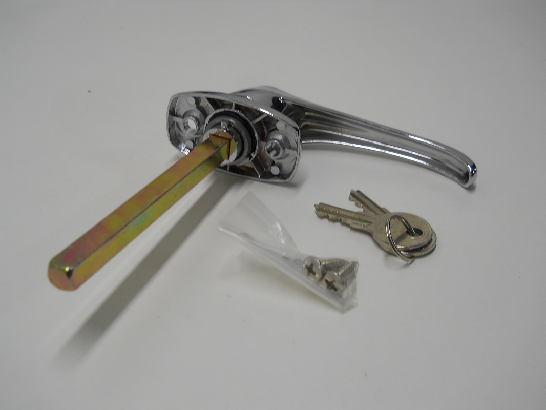 JR Products Truck Cap Cover Shell Topper Window L-Handle Lock Kit//Chrome//Single Pack