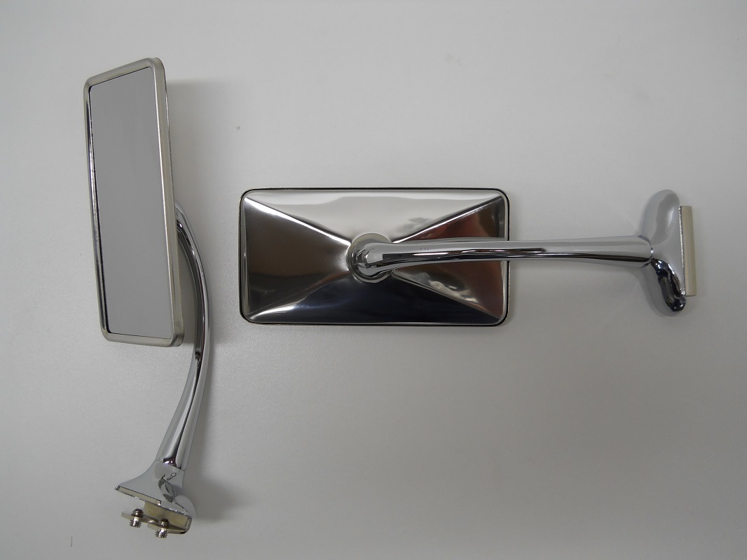 (2) Rectangular Side Door Exterior Mirrors / 5" by 2.5" Mirror Head
