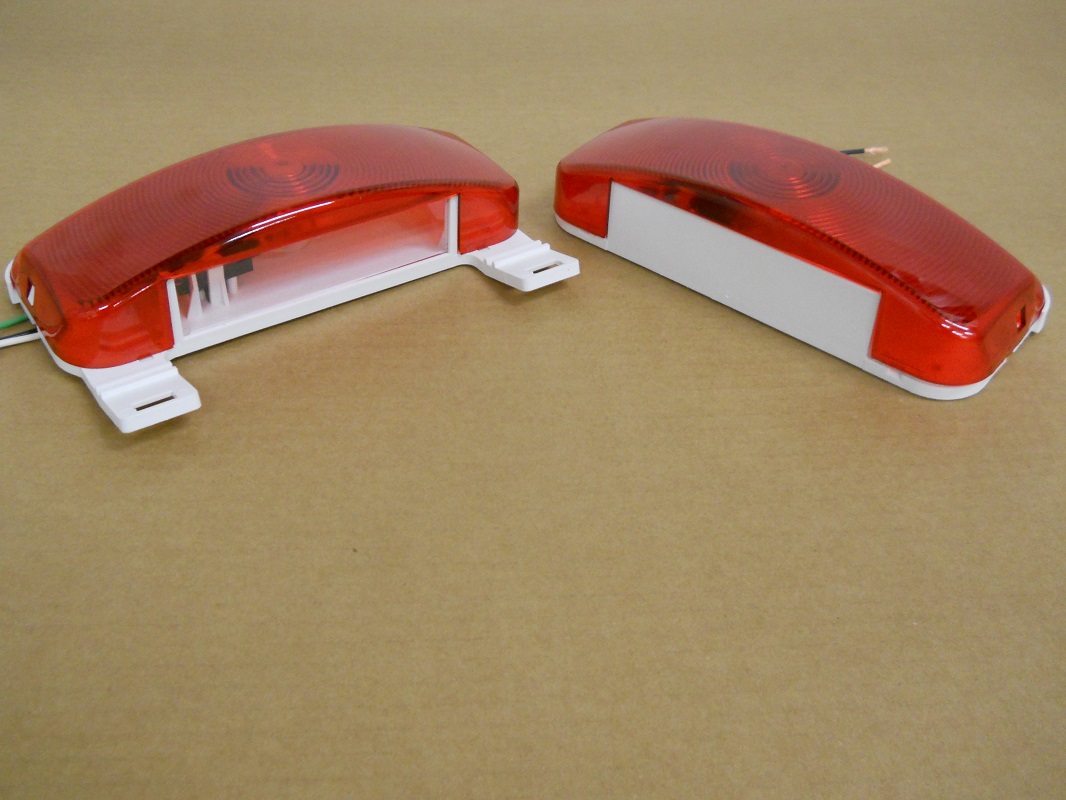 RV Camper Trailer Stop Turn Brake Tail Lights / License Light / White