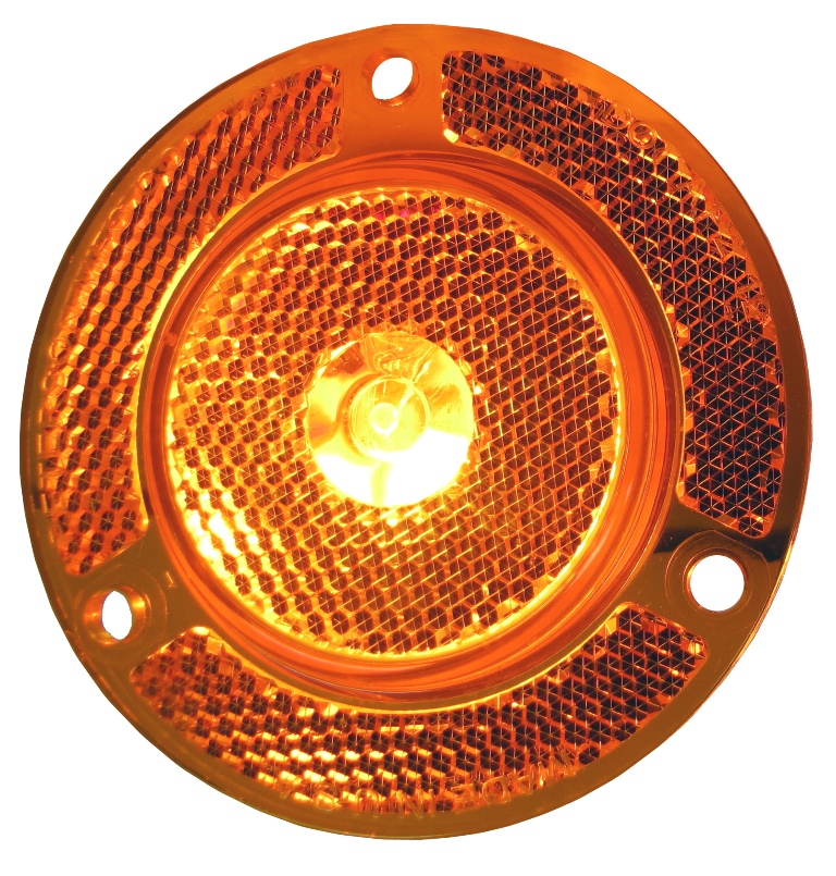 Amber 2" Round LED Marker Clearance Light eBay