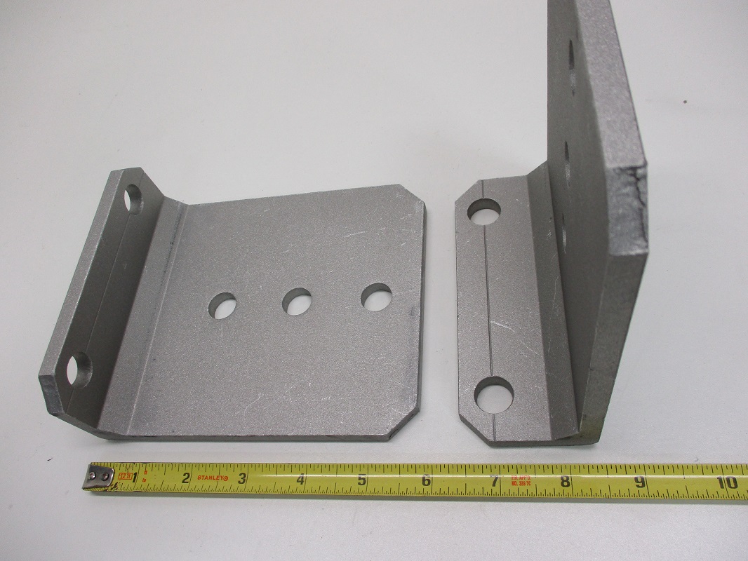 (8) Vertical Pontoon Boat Trailer Bunk Bolster L Brackets / 5" by 6