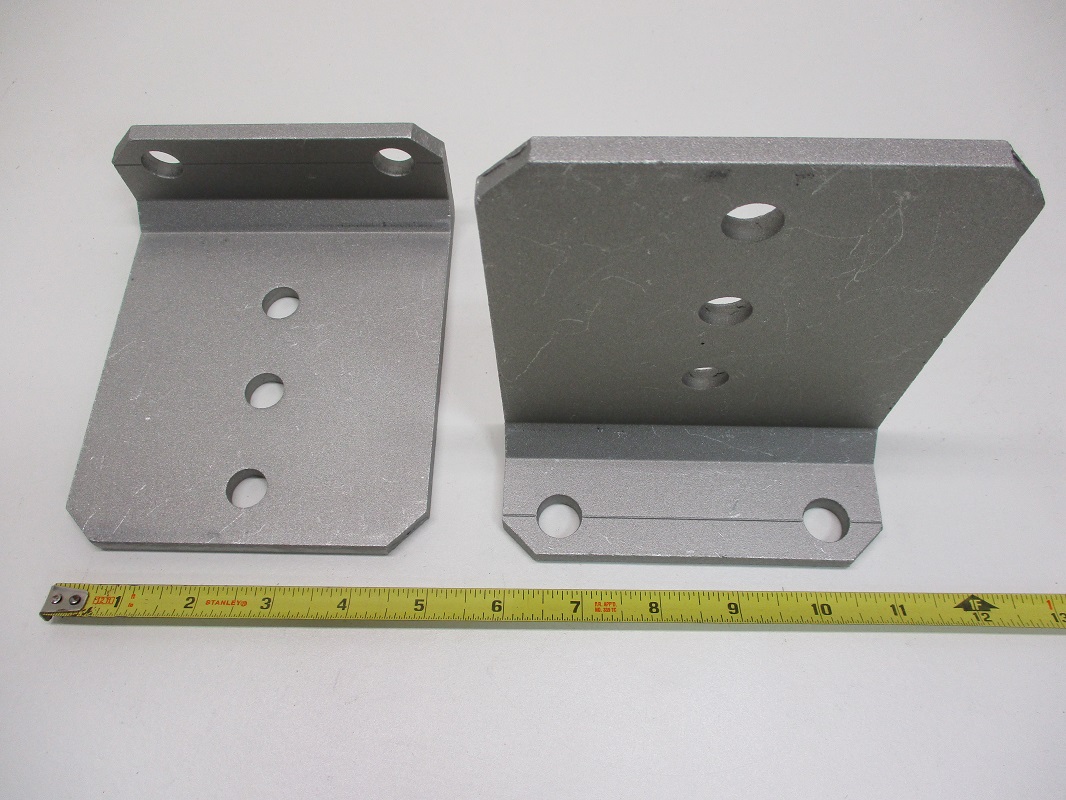 (8) Vertical Pontoon Boat Trailer Bunk Bolster L Brackets / 5" by 6