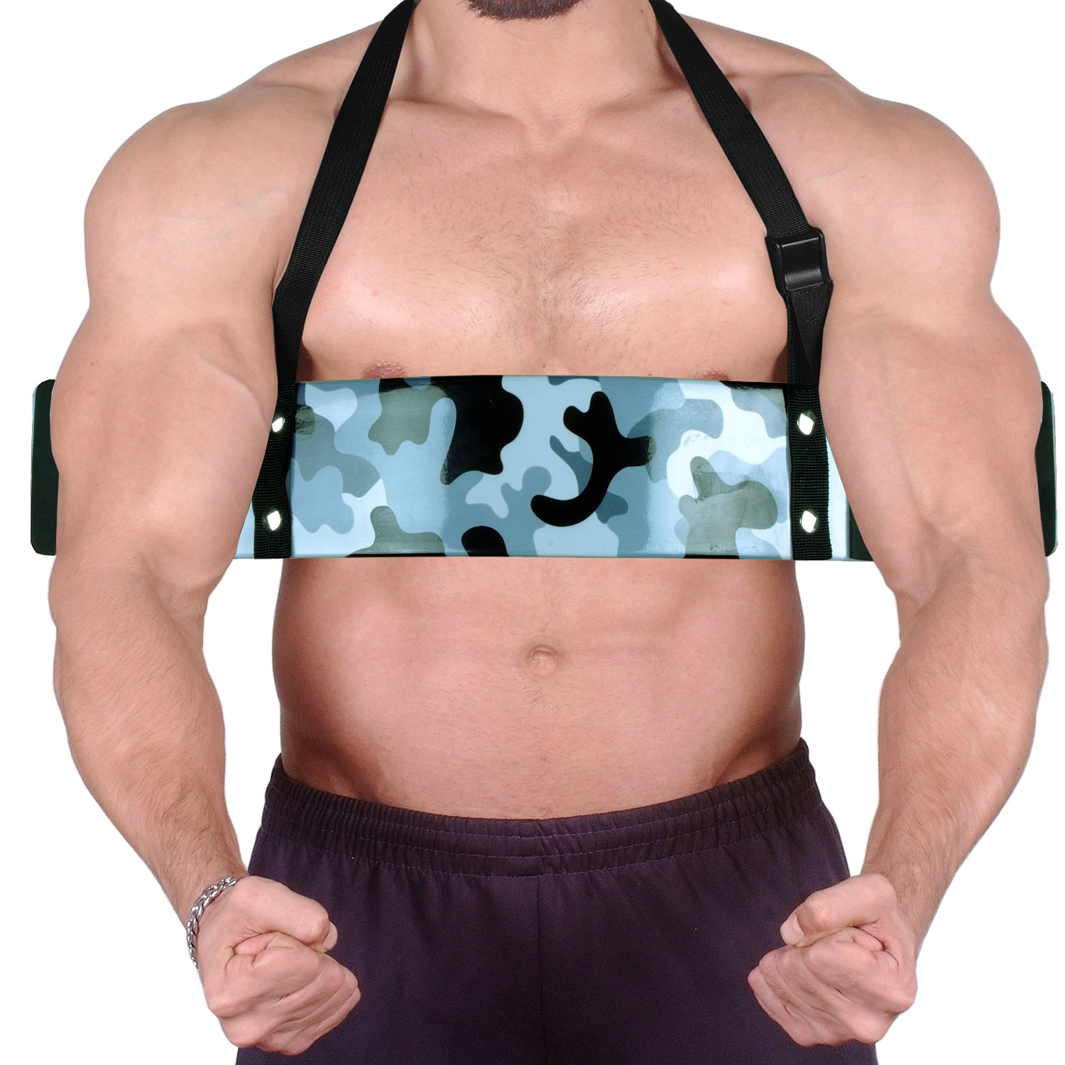 IBRO Curl Bar Arm Blaster for Biceps Triceps Forearms | Preacher Isolator Curls - Picture 23 of 34