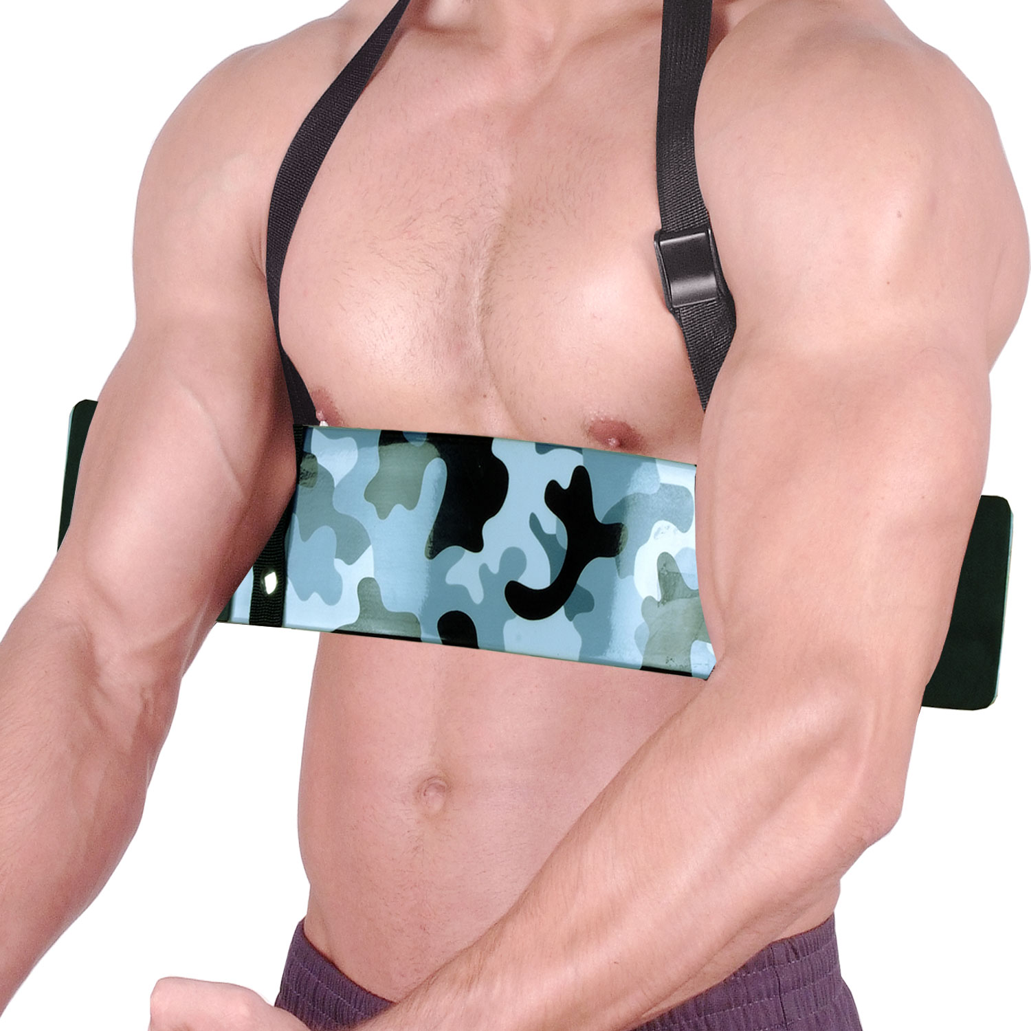IBRO Curl Bar Arm Blaster for Biceps Triceps Forearms | Preacher Isolator Curls - Picture 24 of 34