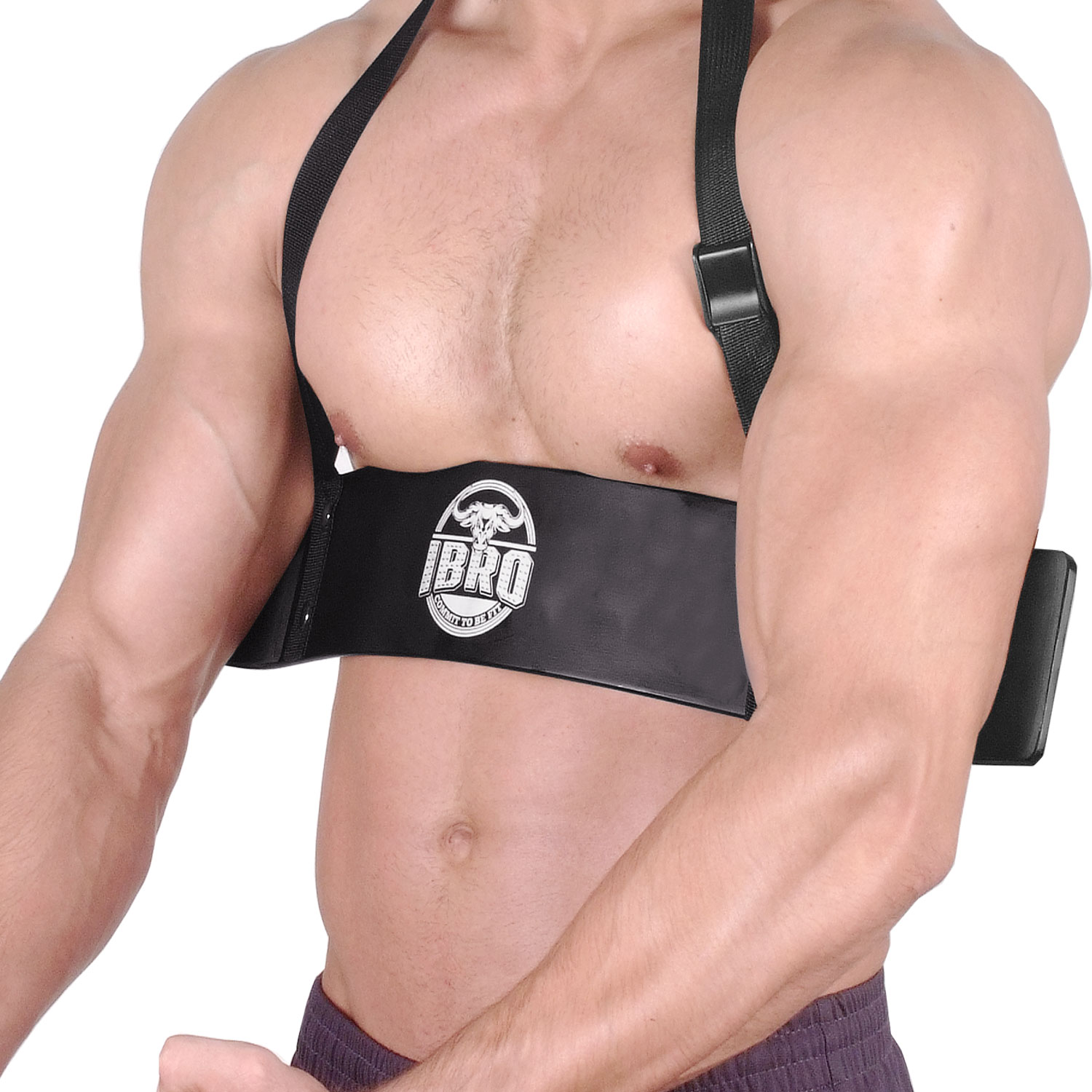IBRO Curl Bar Arm Blaster for Biceps Triceps Forearms | Preacher Isolator Curls - Picture 10 of 34