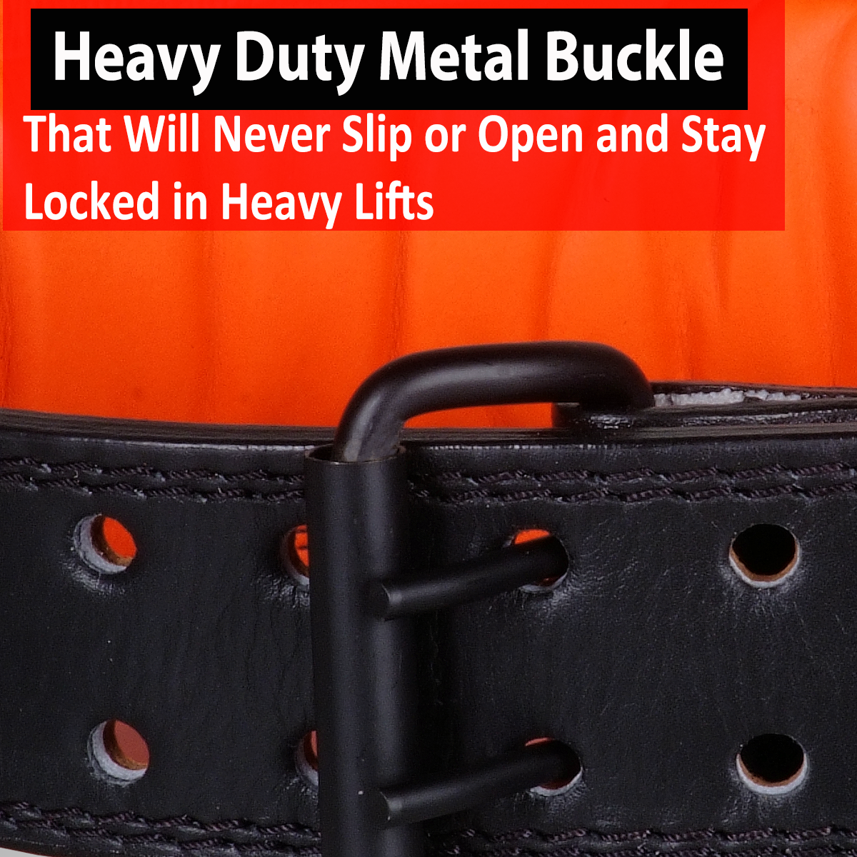 IBRO Premium Aniline 7MM Leather Weight Lifting Belt for Men Squats