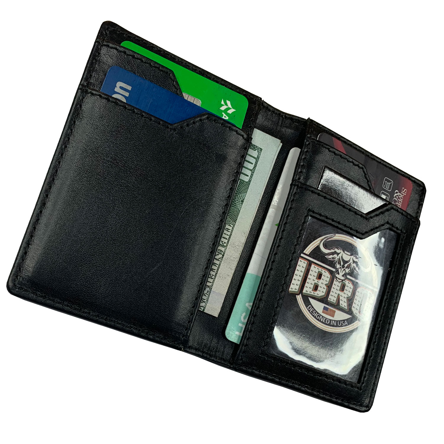 IBRO Herren schmale RFID-blockierende Geldbörse Ausweistasche zusätzliche Kapazität Geldbörse - Bild 13 von 50