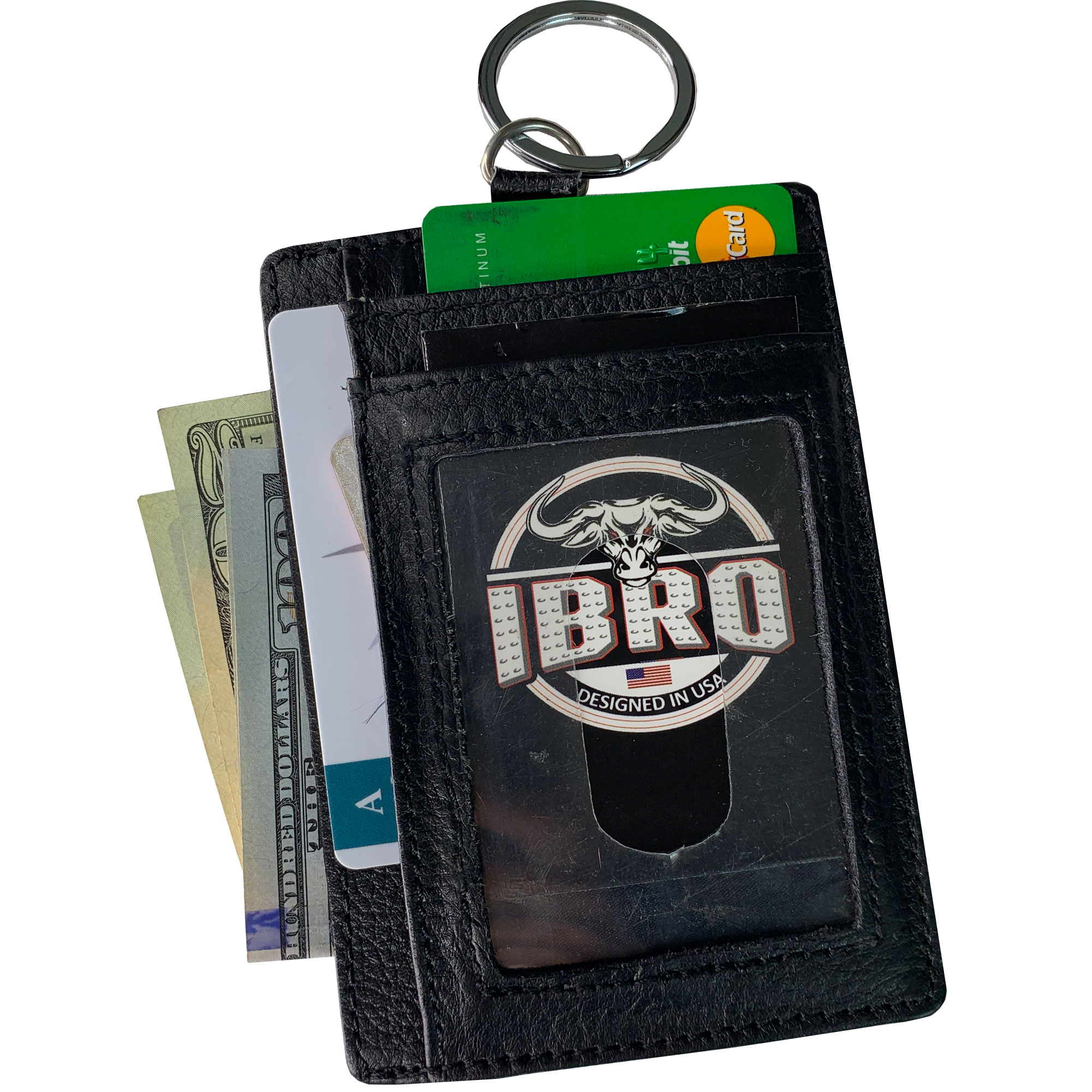 IBRO Herren schmale RFID-blockierende Geldbörse Ausweistasche zusätzliche Kapazität Geldbörse - Bild 42 von 50
