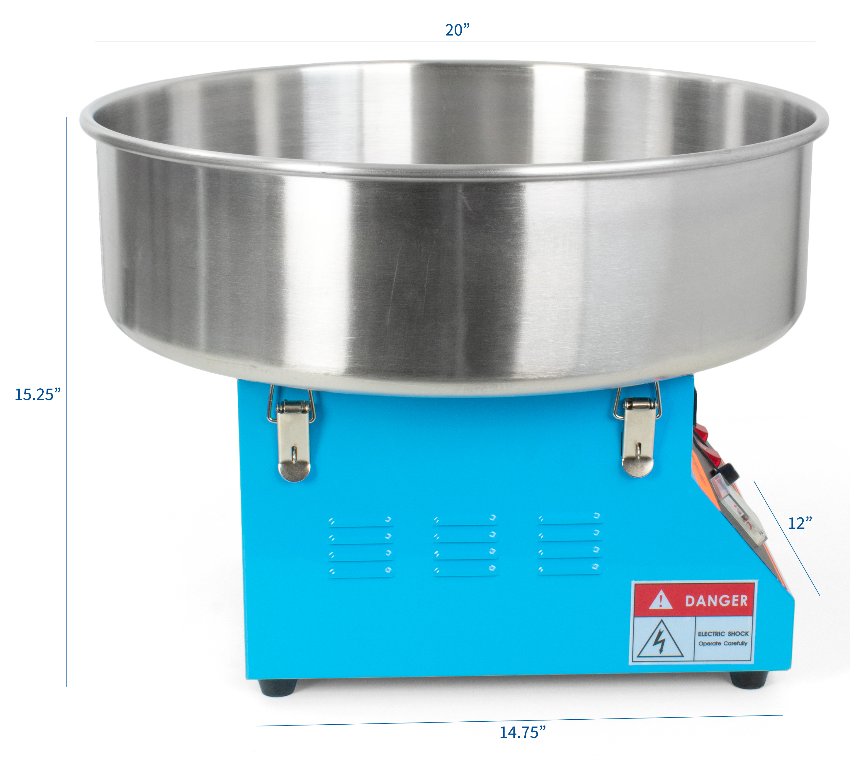 VIVO Blue Electric Commercial Cotton Candy Machine / Floss Maker (CANDY