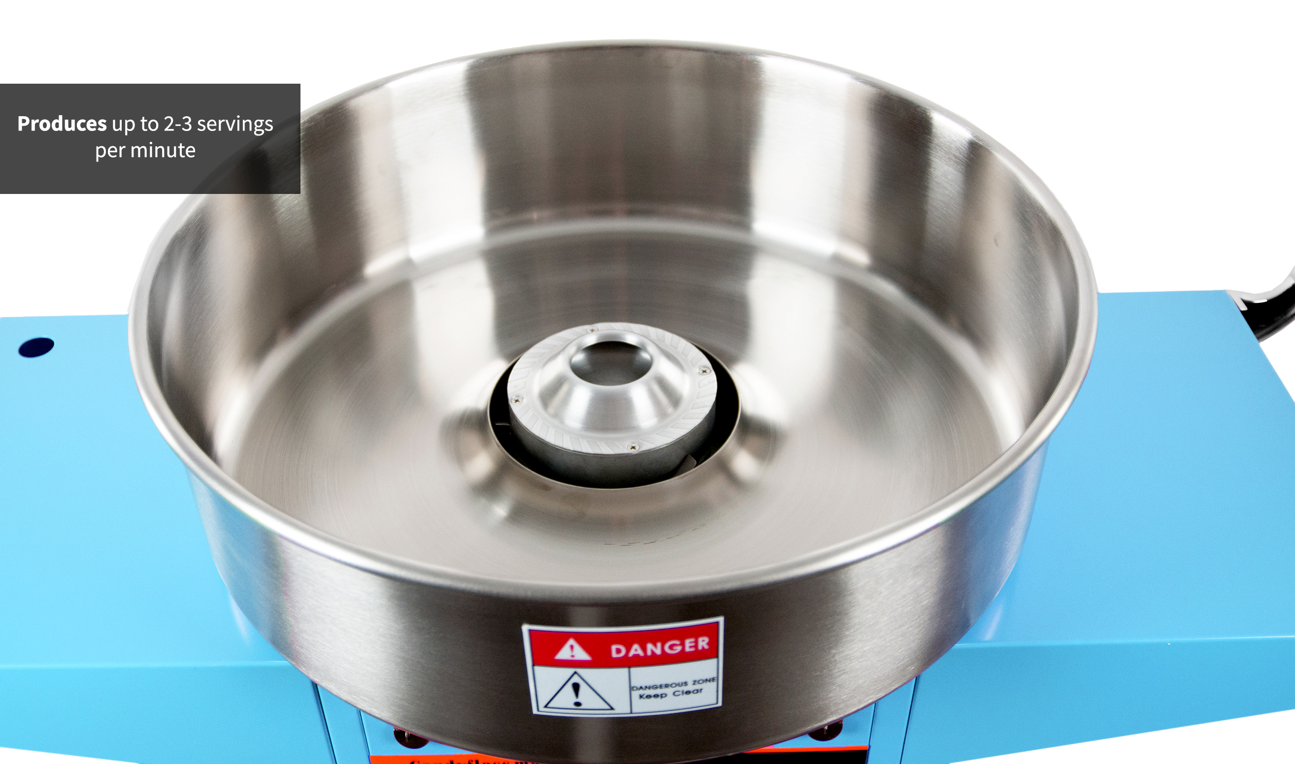 VIVO Blue Electric Commercial Cotton Candy Machine Stand Floss Maker